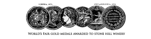 Stone Hill Winery medals
