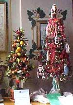 Miniature Christmas trees in Hermann Missouri